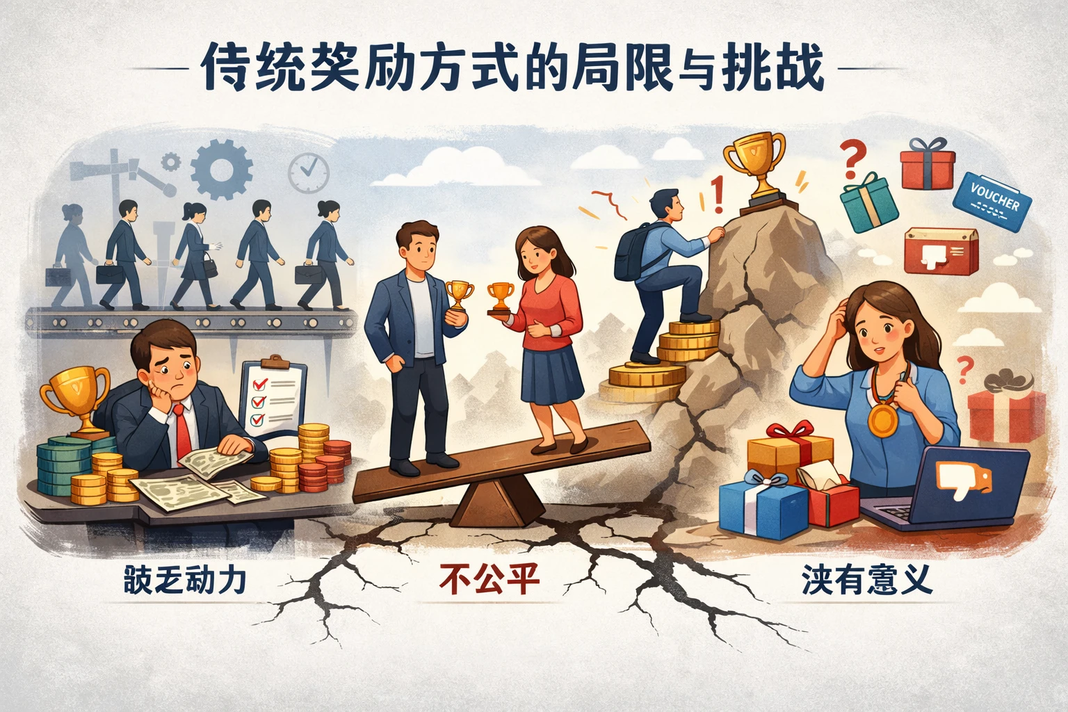 传统奖励方式的局限与挑战