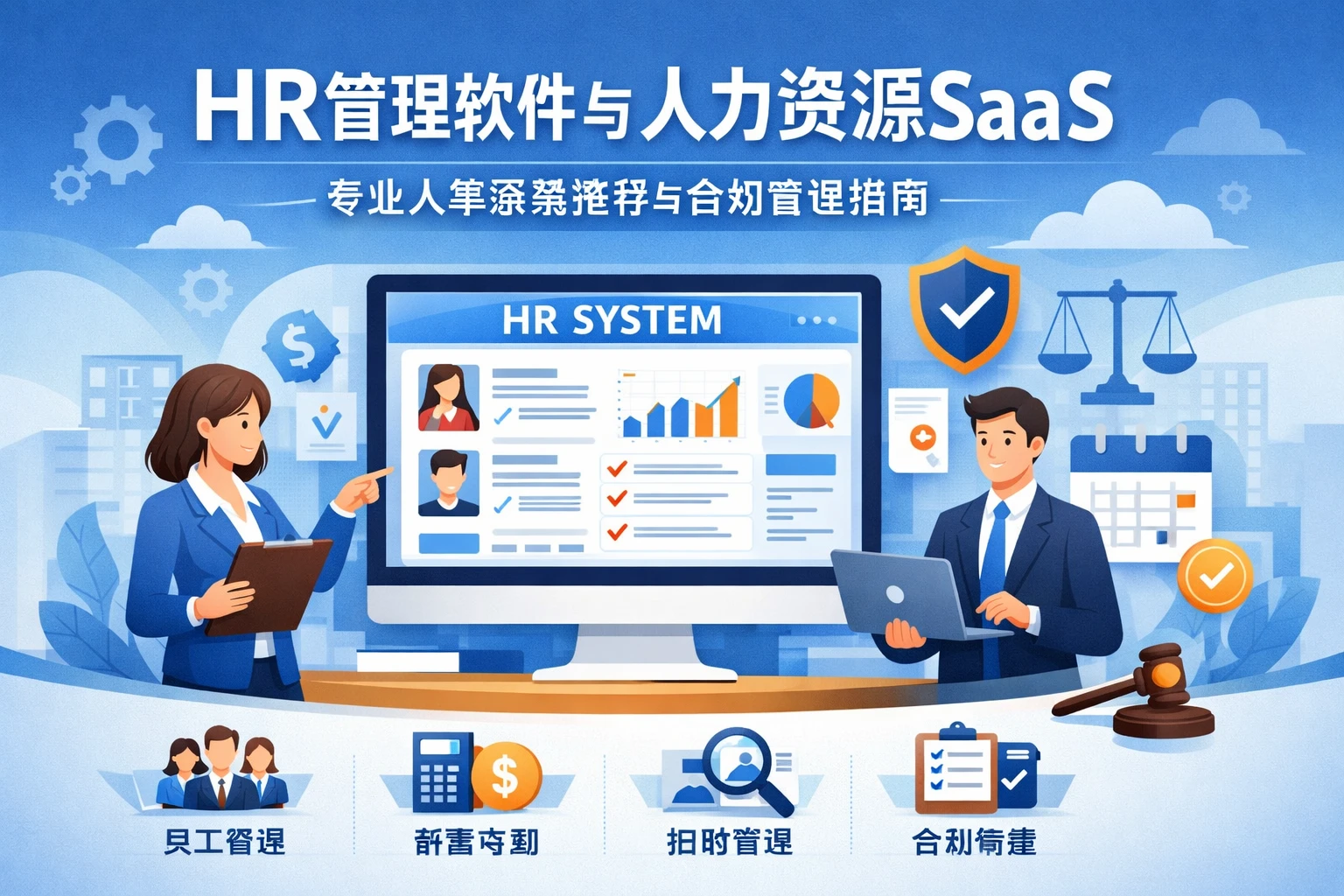 HR管理软件与人力资源SaaS：专业人事系统推荐与合规管理指南