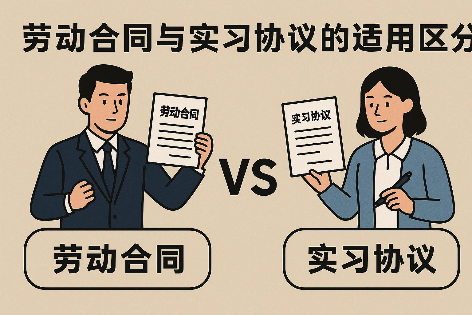 劳动合同与实习协议的适用区分