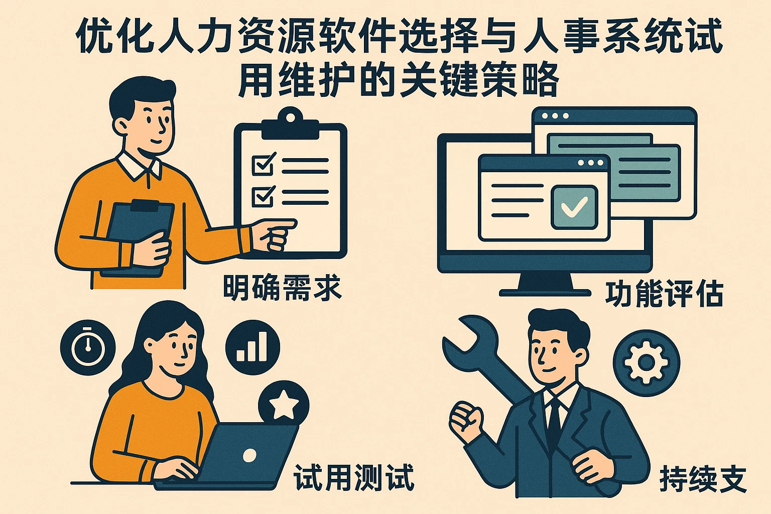 优化人力资源软件选择与人事系统试用维护的关键策略