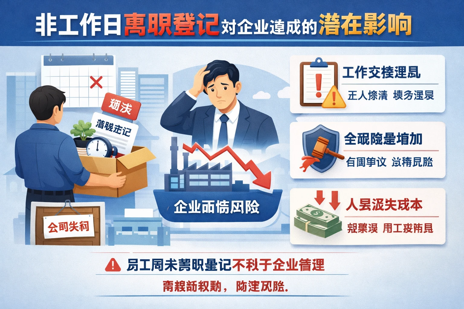 非工作日离职登记对企业造成的潜在影响