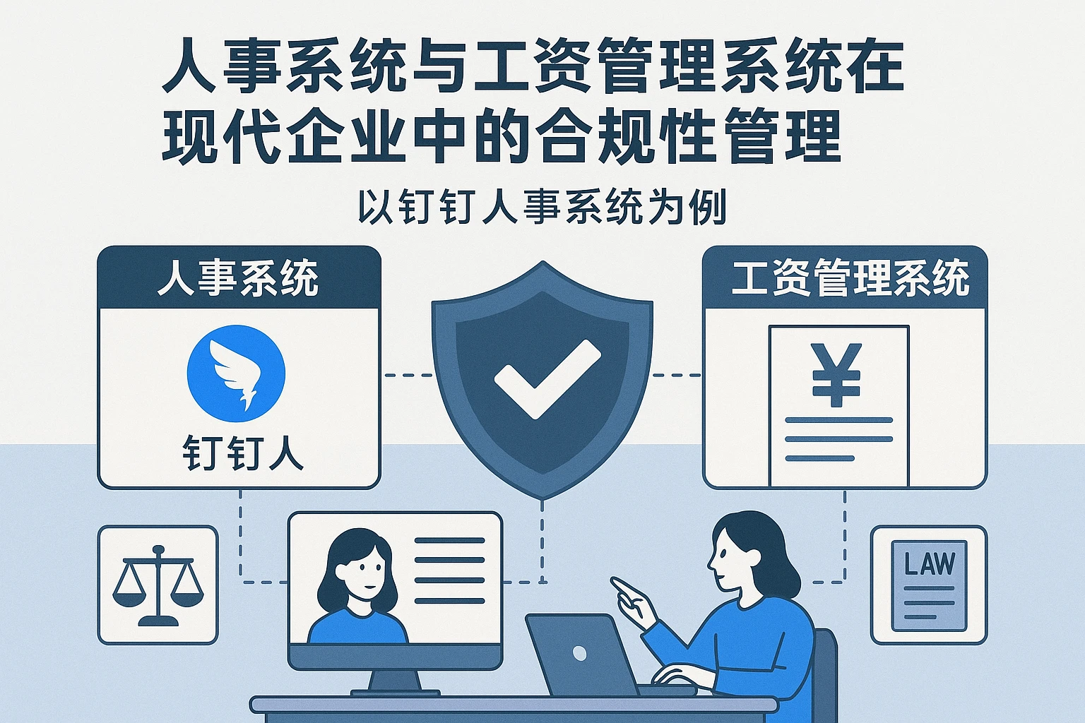 人事系统与工资管理系统在现代企业中的合规性管理——以钉钉人事系统为例