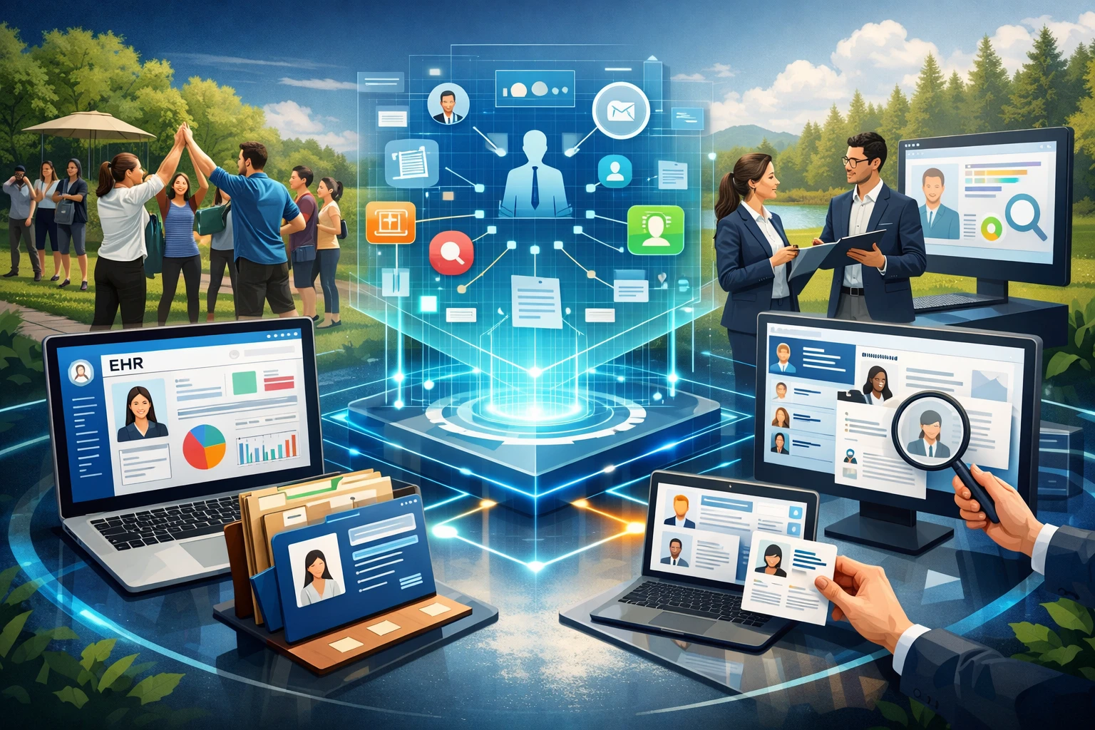 智能化人事管理系统如何重塑企业团建体验：EHR系统、人事档案管理与招聘软件的协同应用