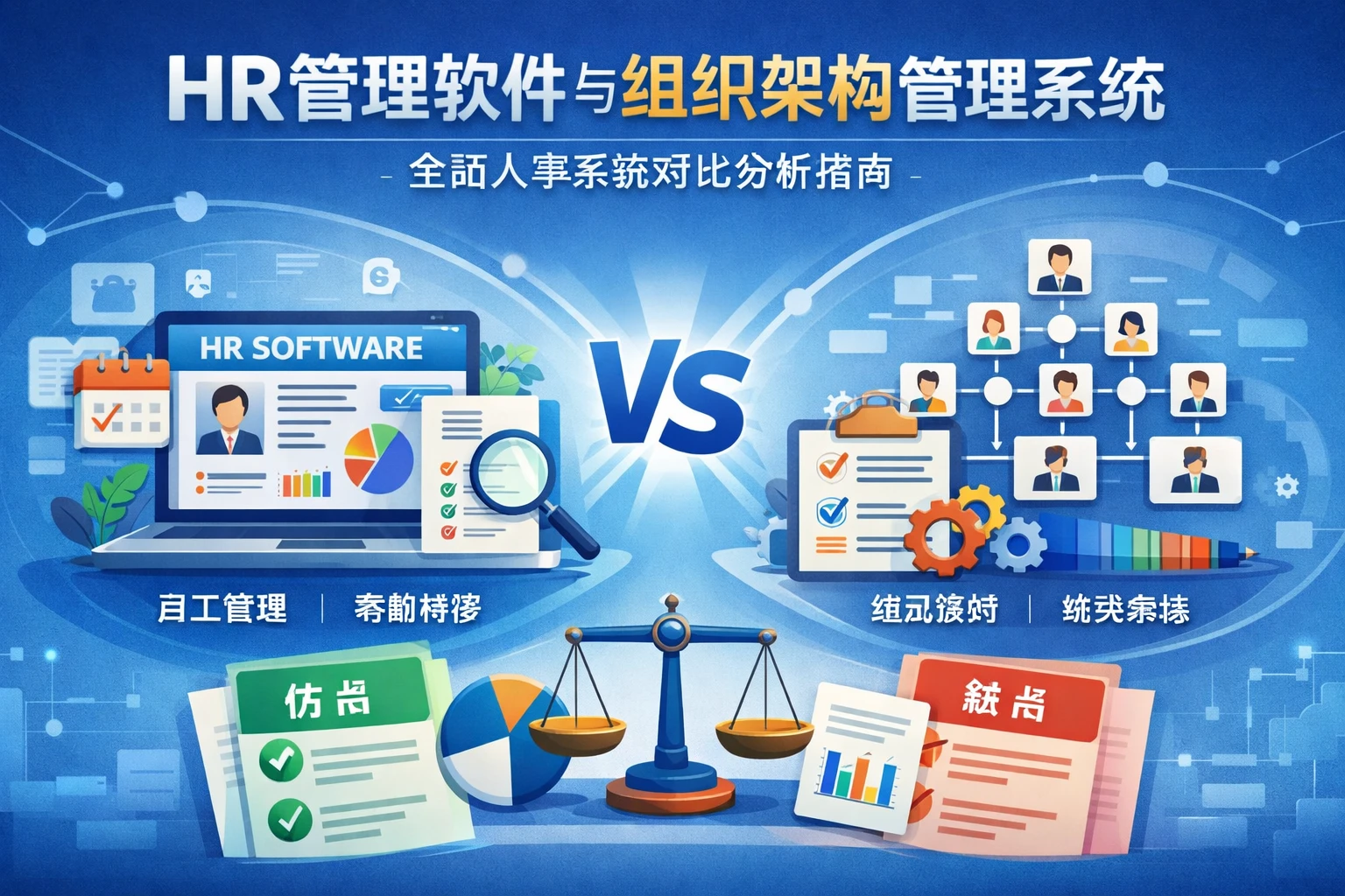 HR管理软件与组织架构管理系统：全面人事系统对比分析指南
