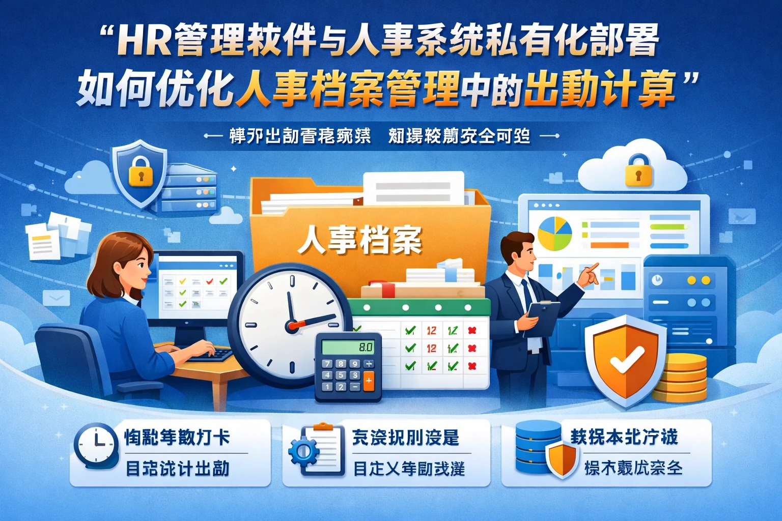 HR管理软件与人事系统私有化部署如何优化人事档案管理中的出勤计算