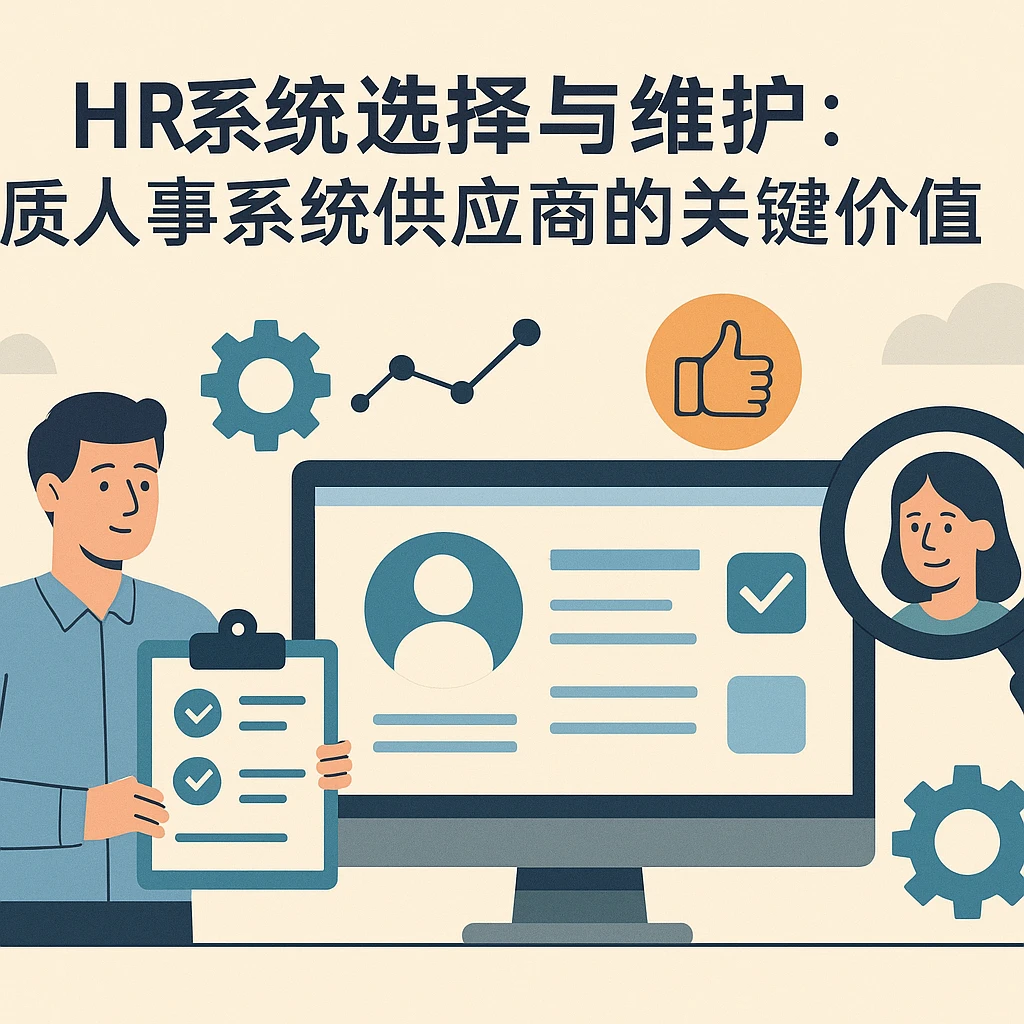 HR系统选择与维护:优质人事系统供应商的关键价值