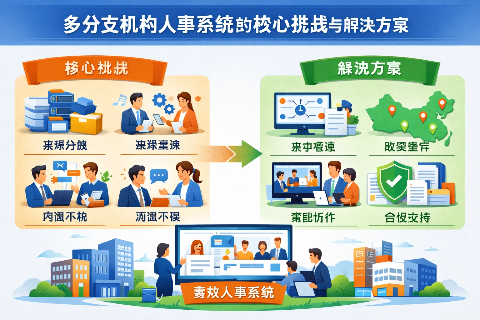 多分支机构人事系统的核心挑战与解决方案