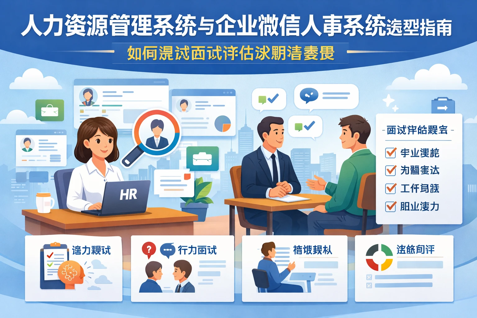 人力资源管理系统与企业微信人事系统选型指南：如何通过面试评估求职者素质