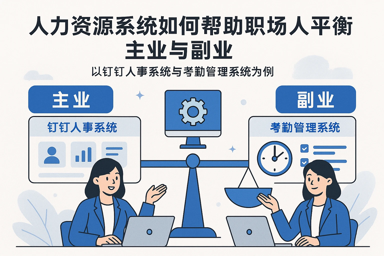 人力资源系统如何帮助职场人平衡主业与副业——以钉钉人事系统与考勤管理系统为例