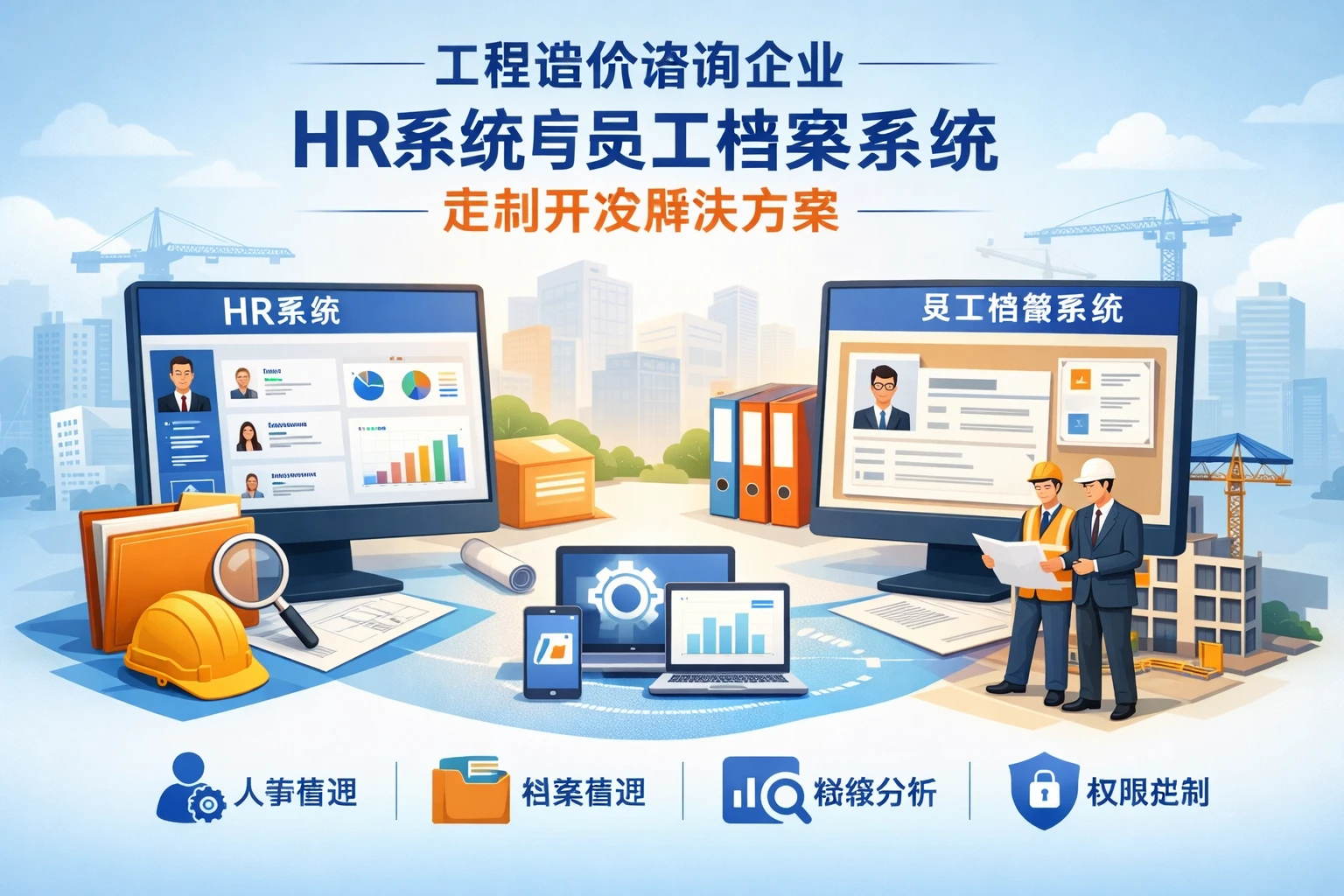 工程造价咨询企业HR系统与员工档案系统定制开发解决方案