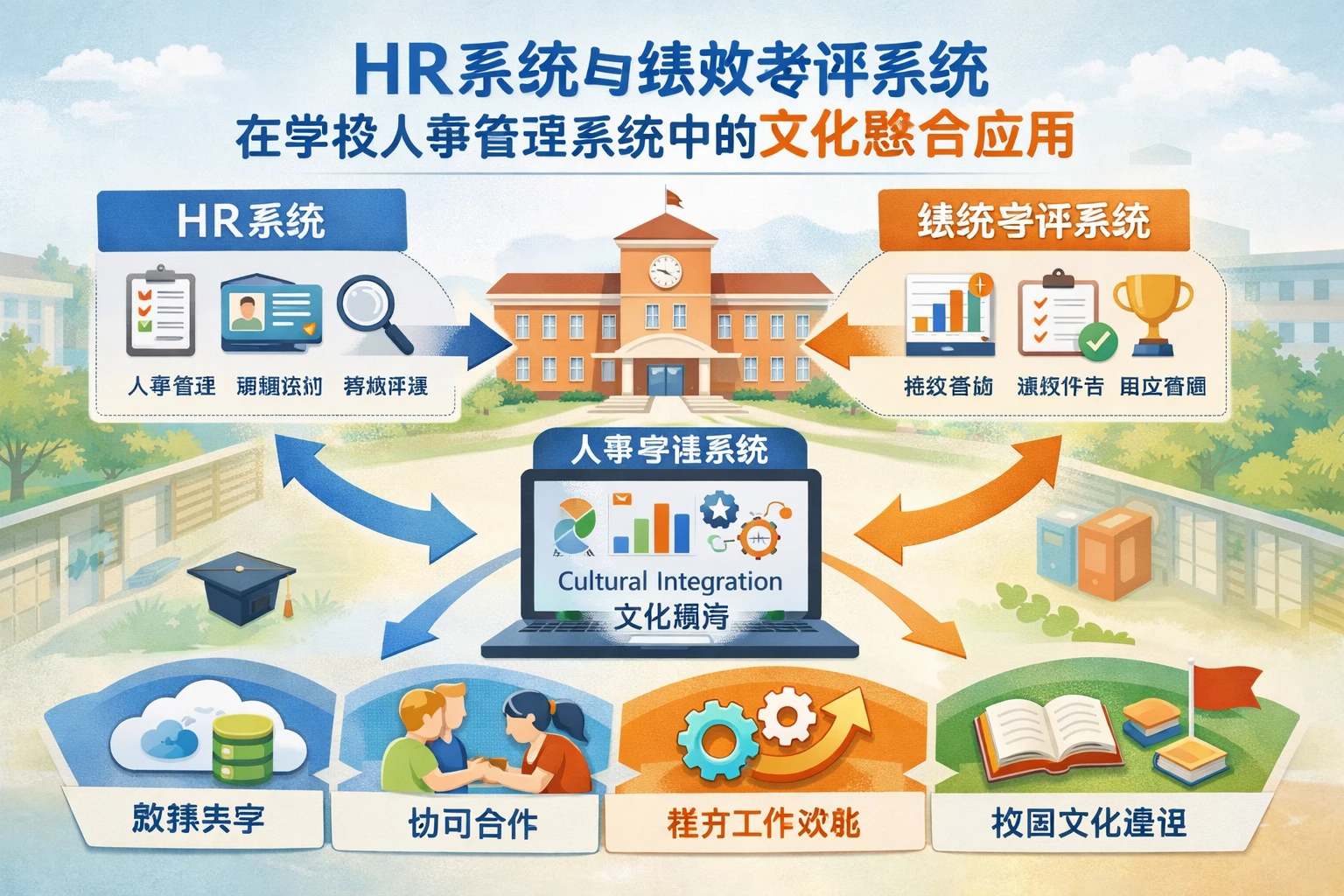 HR系统与绩效考评系统在学校人事管理系统中的文化整合应用
