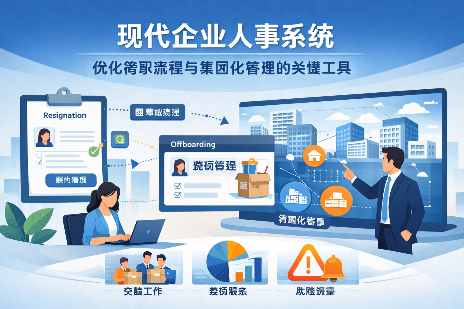 现代企业人事系统：优化离职流程与集团化管理的关键工具