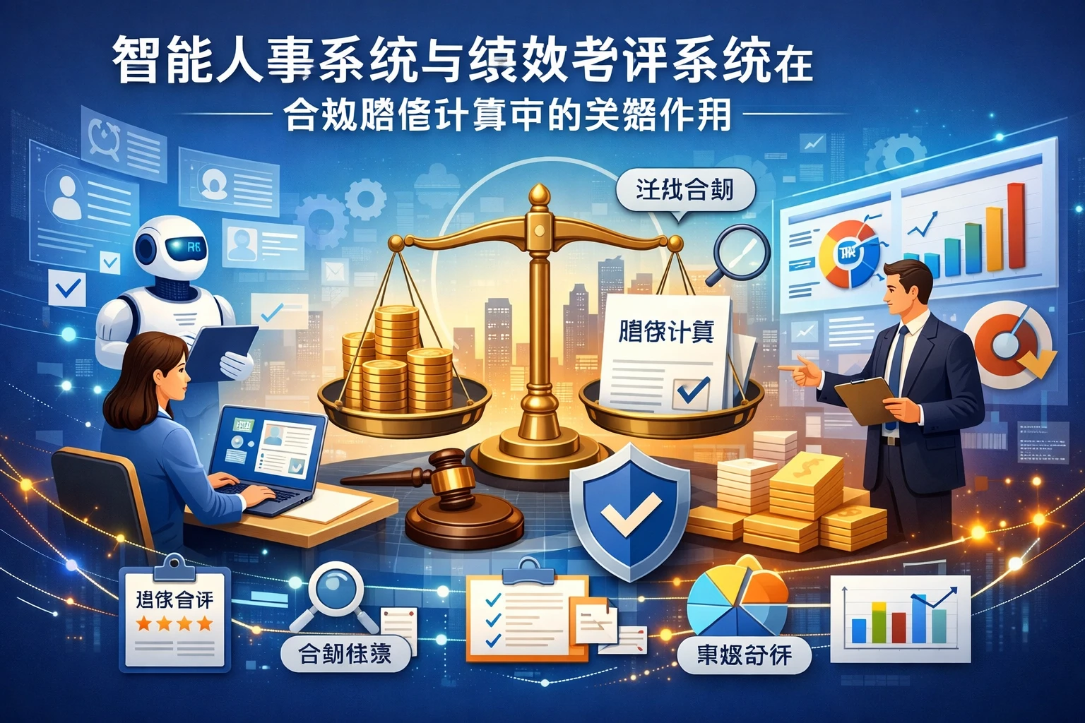 智能人事系统与绩效考评系统在合规赔偿计算中的关键作用