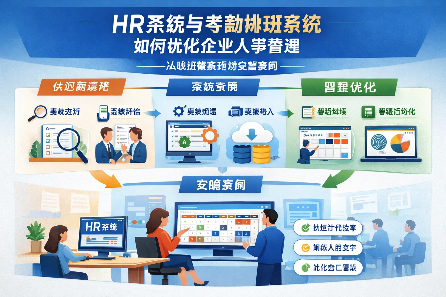 HR系统与考勤排班系统如何优化企业人事管理——从供应商选择到实施案例