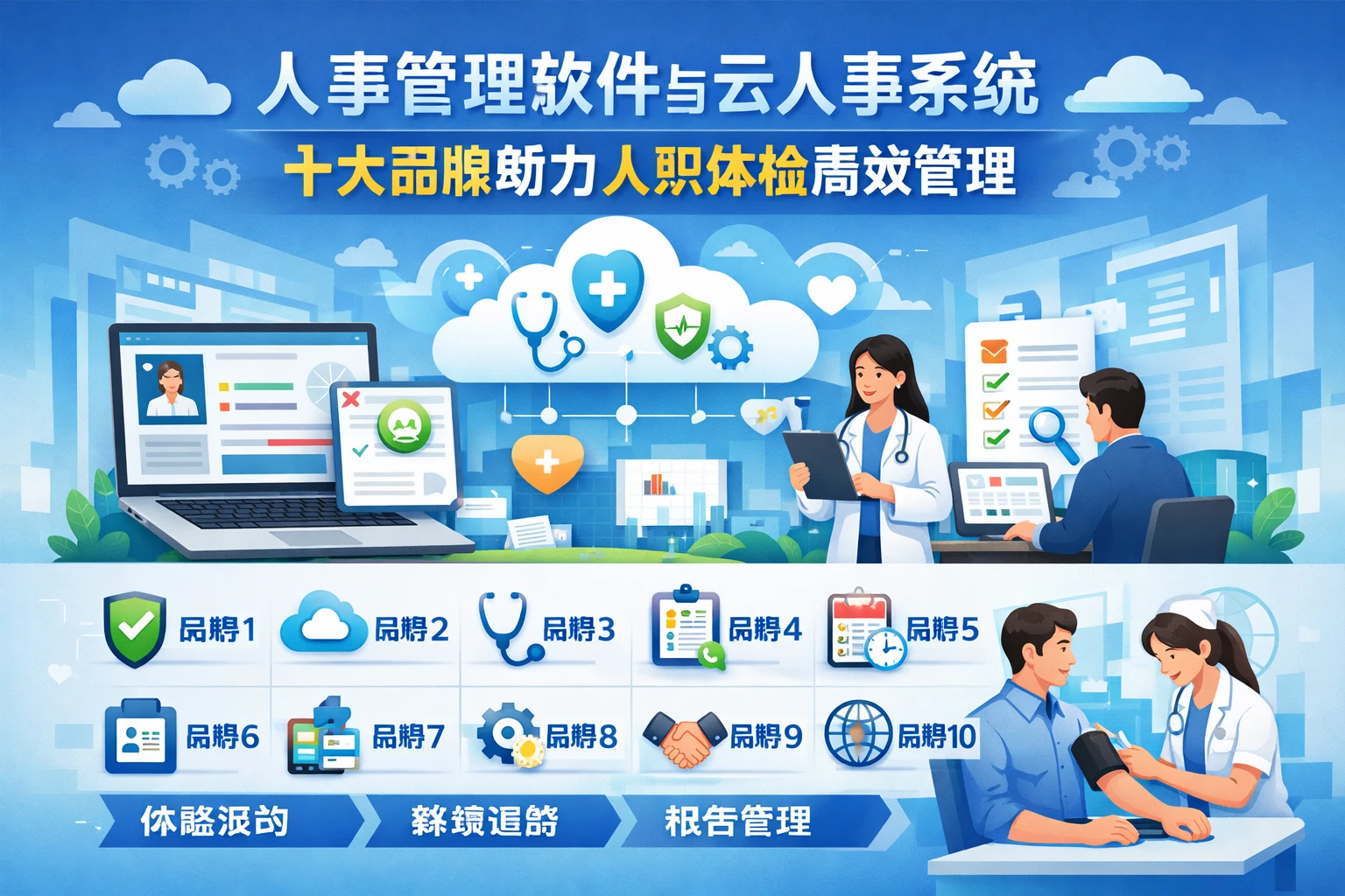 人事管理软件与云人事系统：十大品牌助力入职体检高效管理