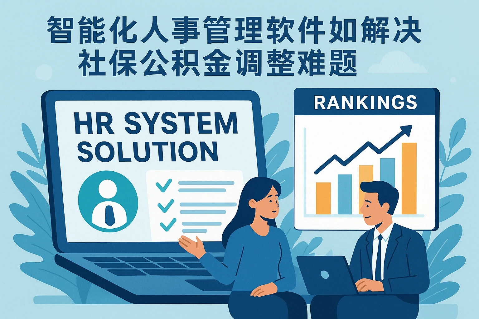 人事系统解决方案与排行榜：智能化人事管理软件如何解决社保公积金调整难题