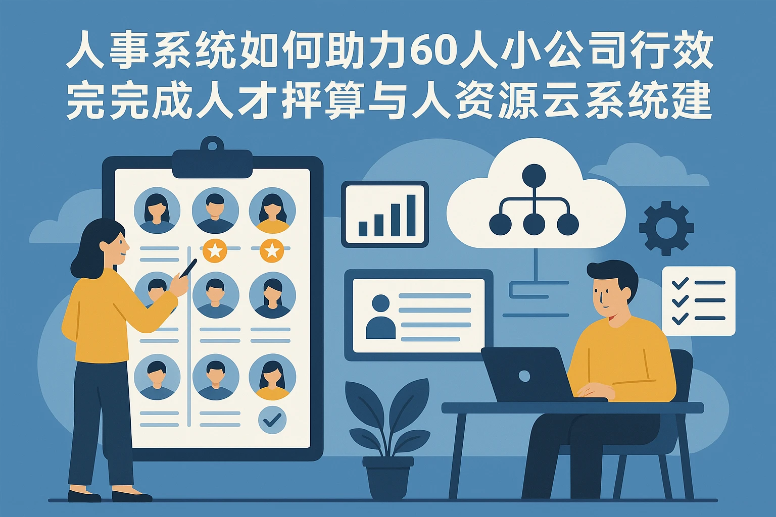 人事系统如何助力60人小公司高效完成人才盘点与人力资源云系统建设