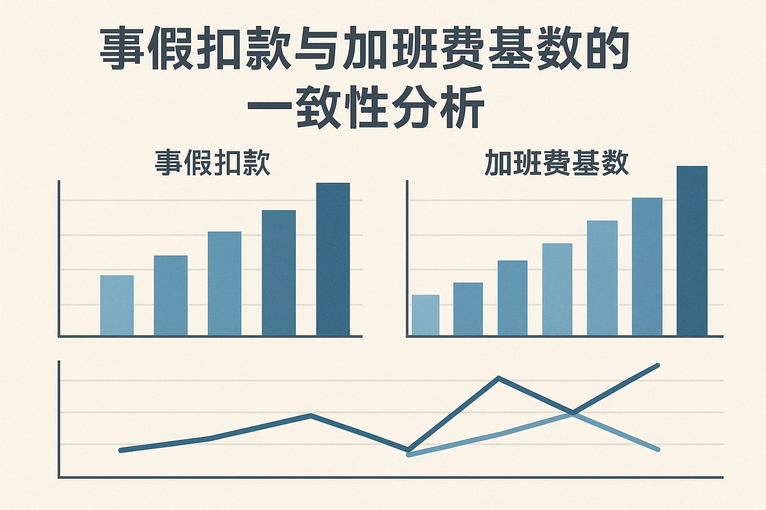 事假扣款与加班费基数的一致性分析