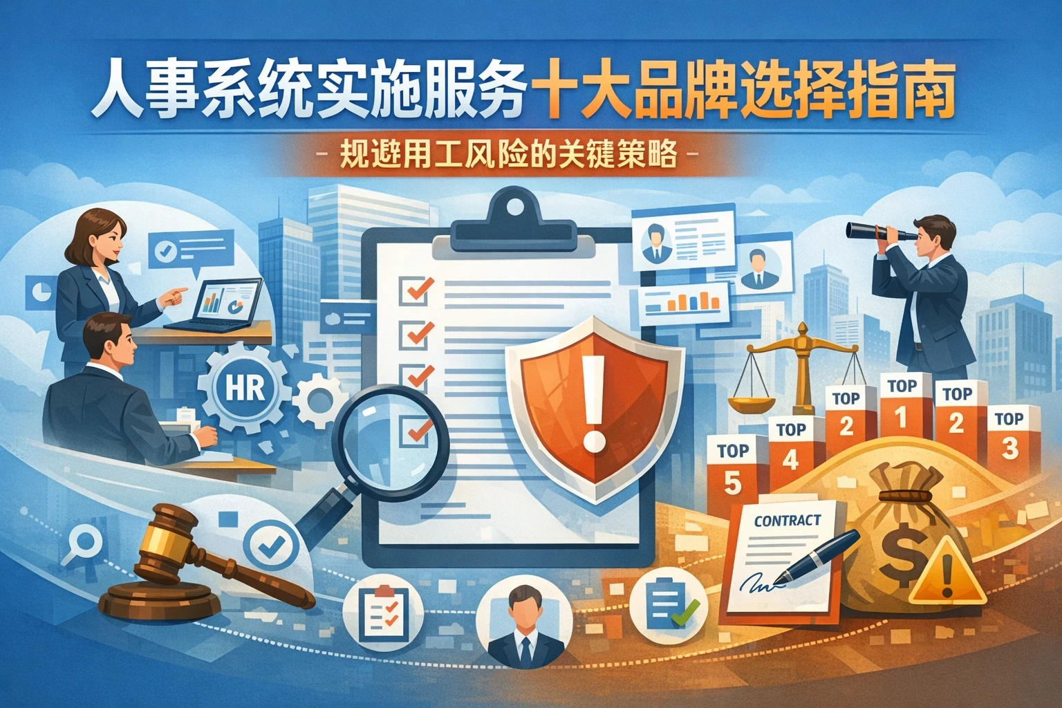 人事系统实施服务与十大品牌选择指南：规避用工风险的关键策略