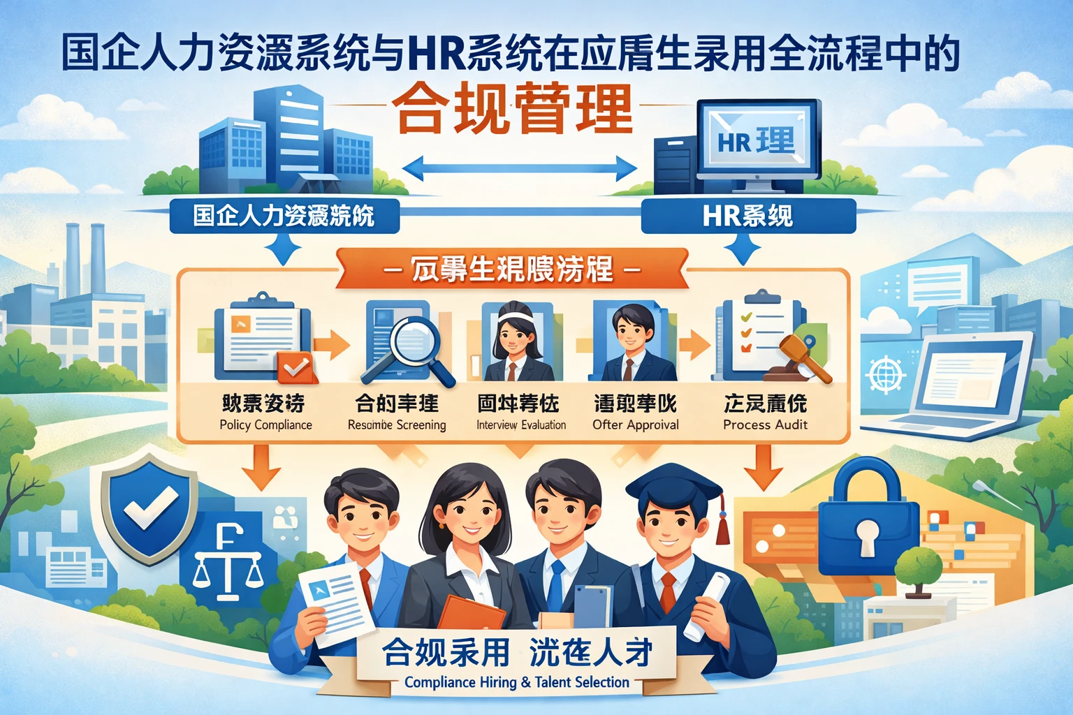 国企人力资源系统与HR系统在应届生录用全流程中的合规管理