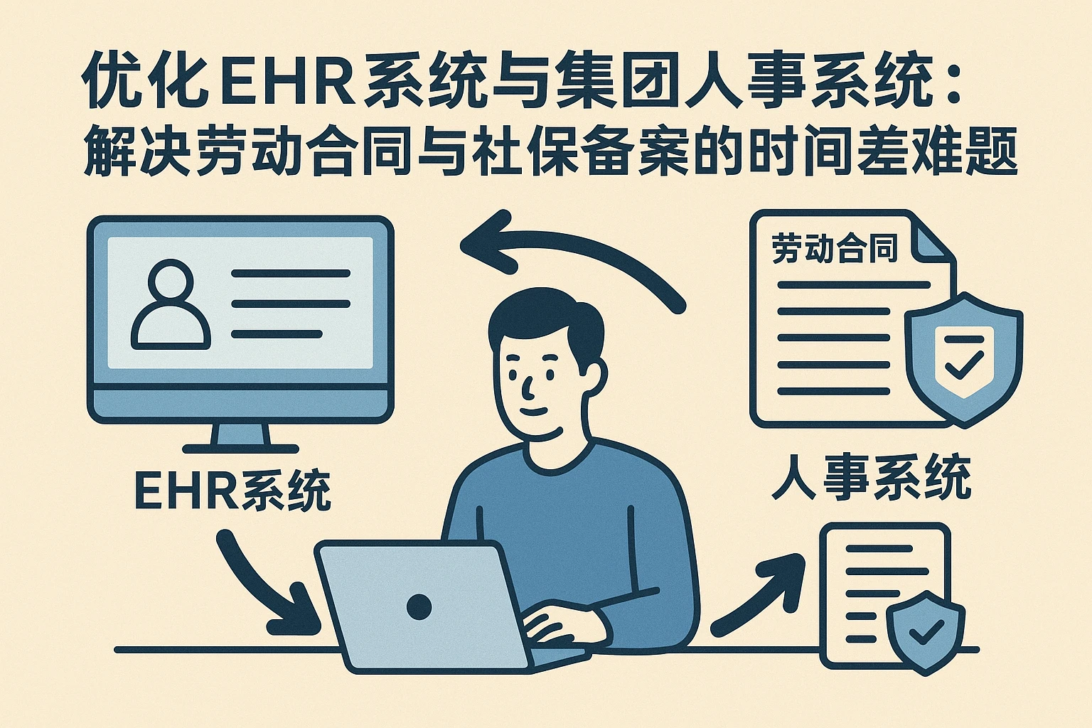 优化EHR系统与集团人事系统：解决劳动合同与社保备案的时间差难题