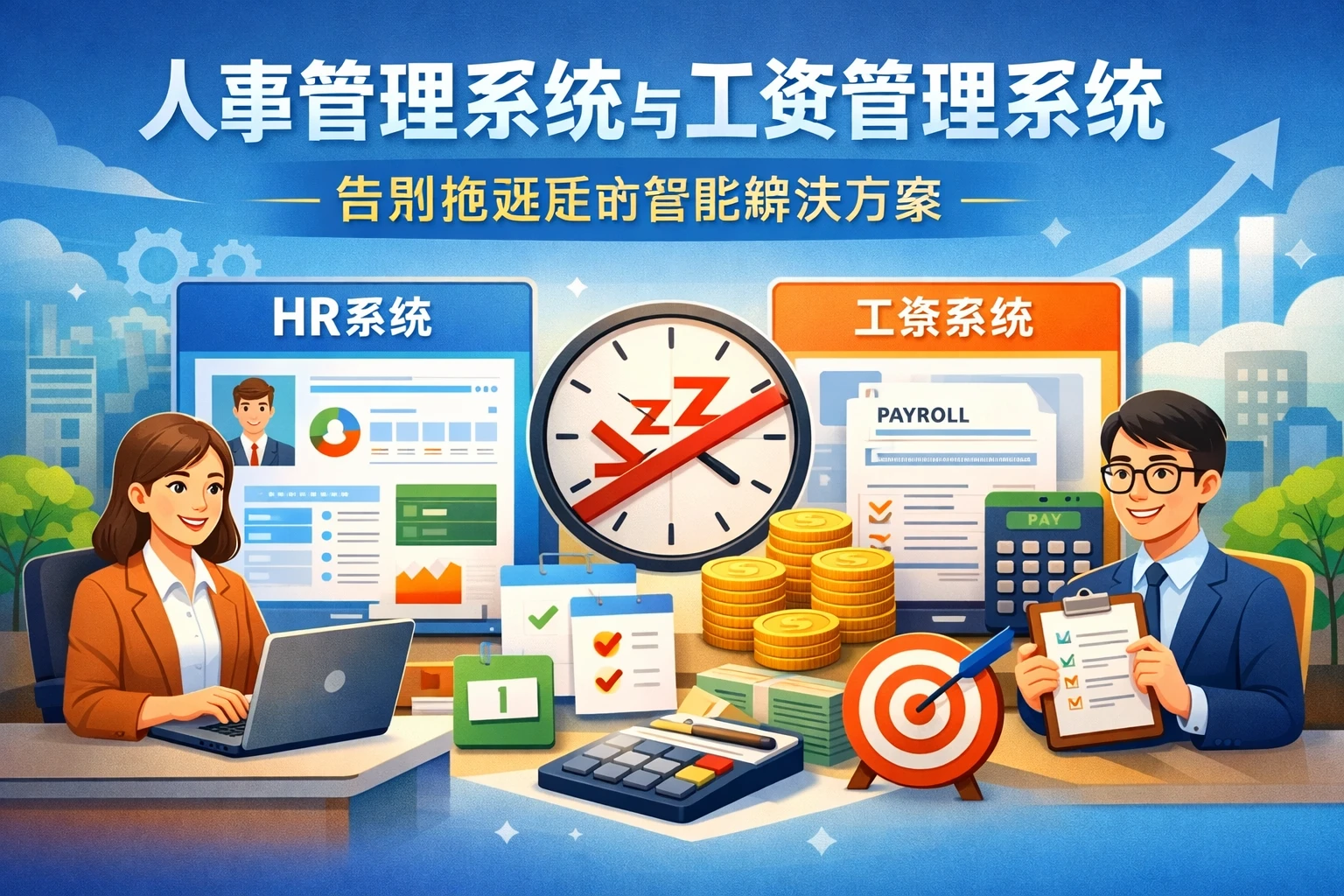 人事管理系统与工资管理系统:告别拖延症的智能解决方案
