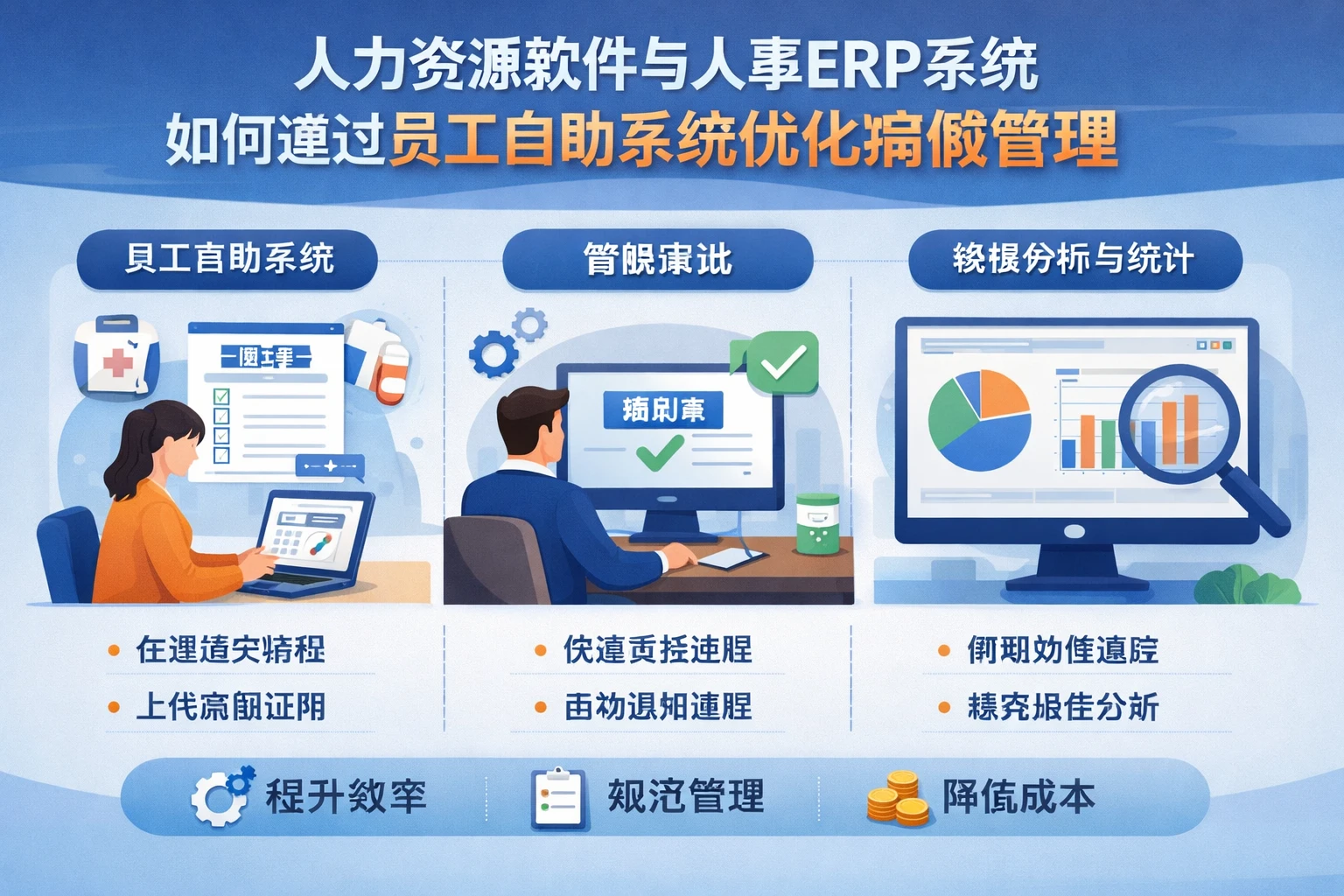 人力资源软件与人事ERP系统如何通过员工自助系统优化病假管理