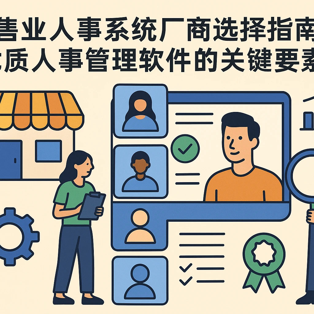 零售业人事系统厂商选择指南：优质人事管理软件的关键要素