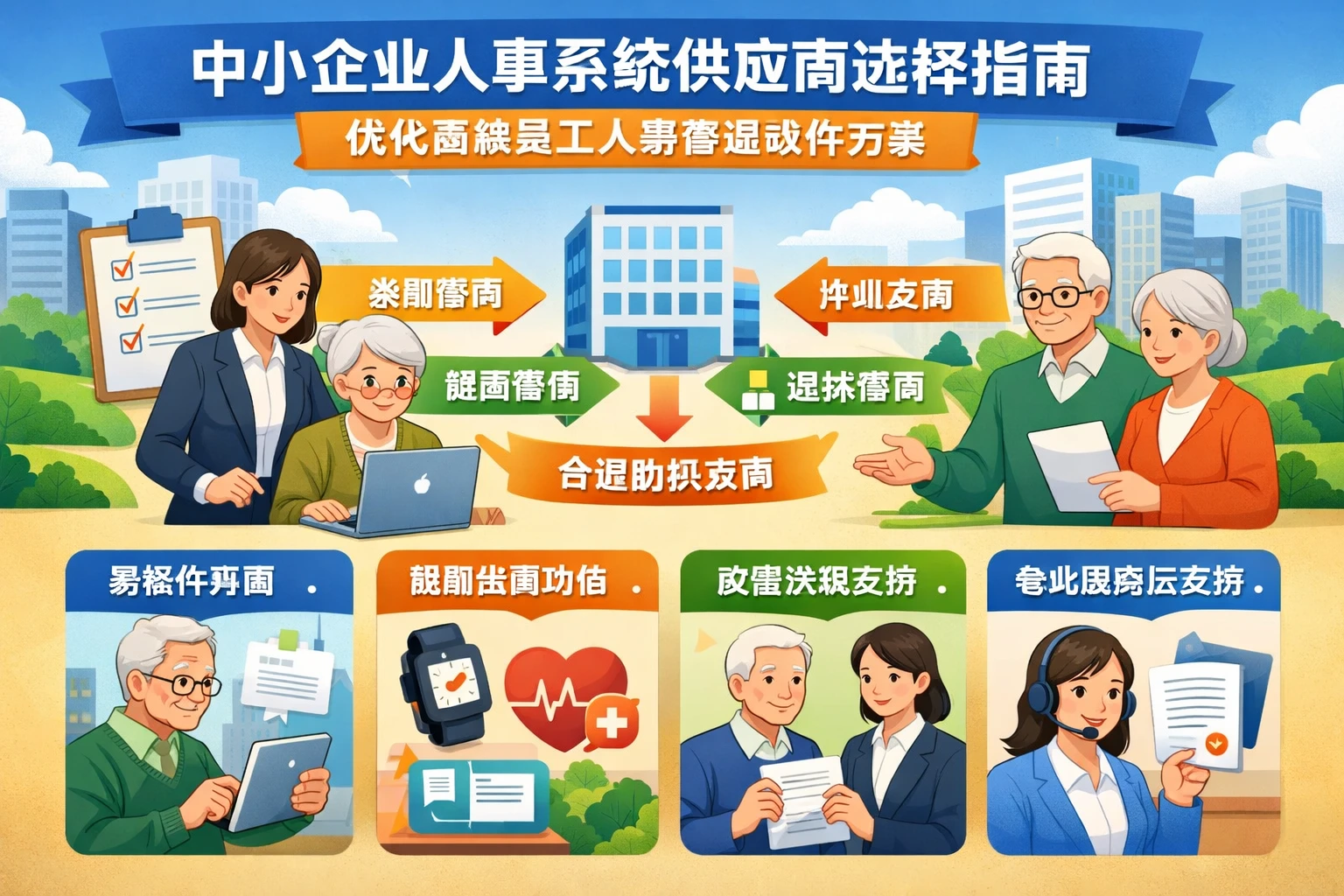 中小企业人事系统供应商选择指南：优化高龄员工人事管理软件方案