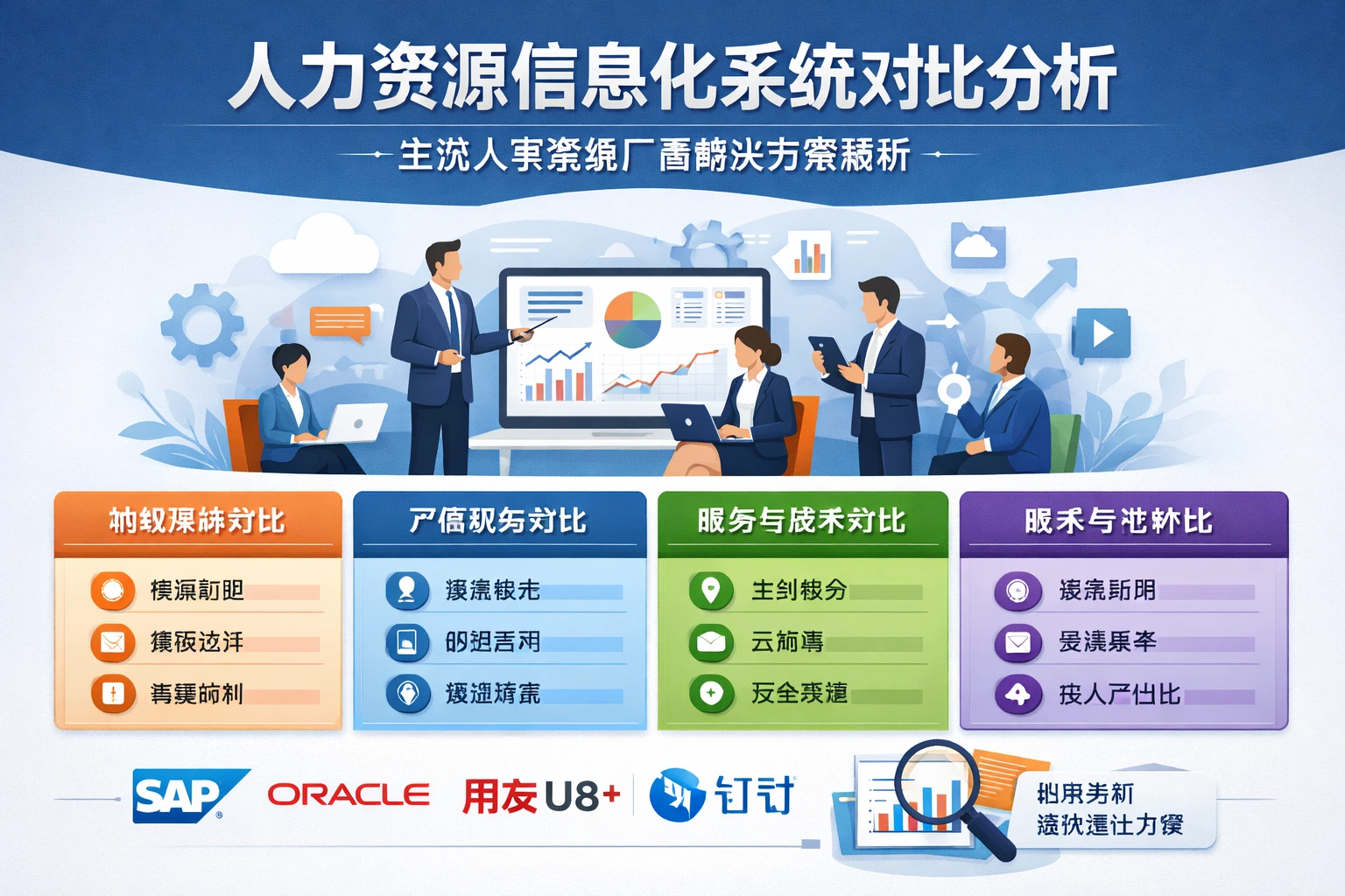 人力资源信息化系统对比分析：主流人事系统厂商解决方案解析