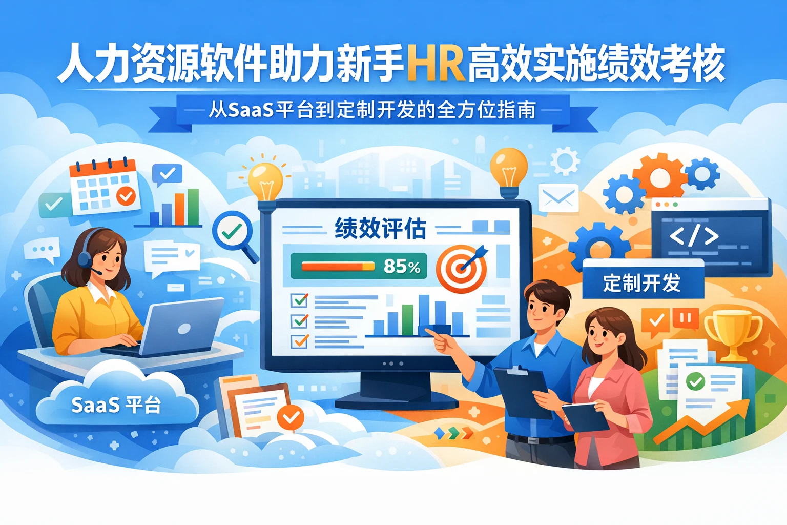 人力资源软件助力新手HR高效实施绩效考核：从SaaS平台到定制开发的全方位指南