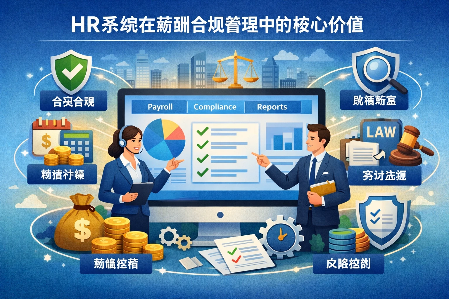 HR系统在薪酬合规管理中的核心价值
