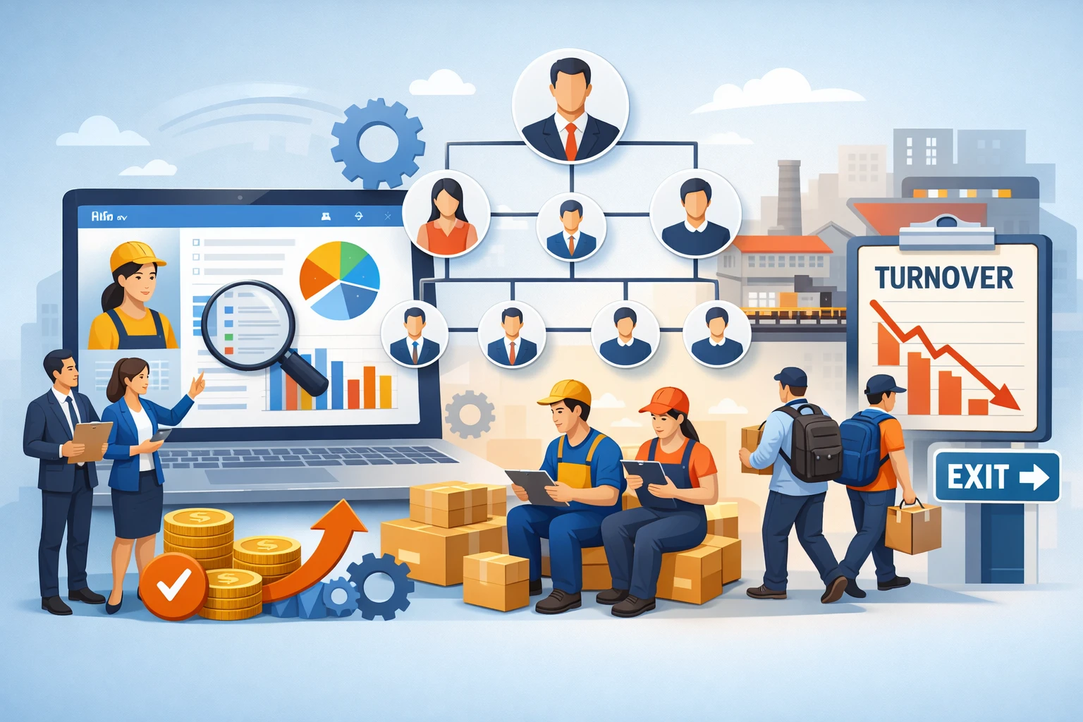 优化人事管理软件与组织架构管理系统，解决计件制员工流失难题