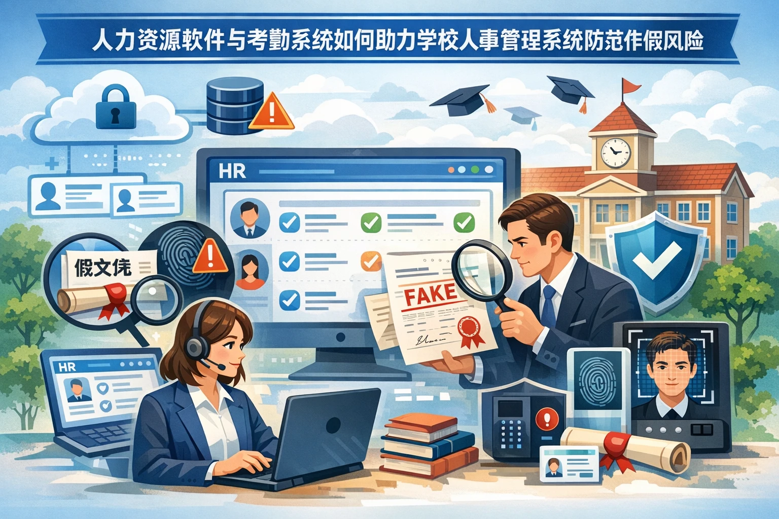 人力资源软件与考勤系统如何助力学校人事管理系统防范学历造假风险