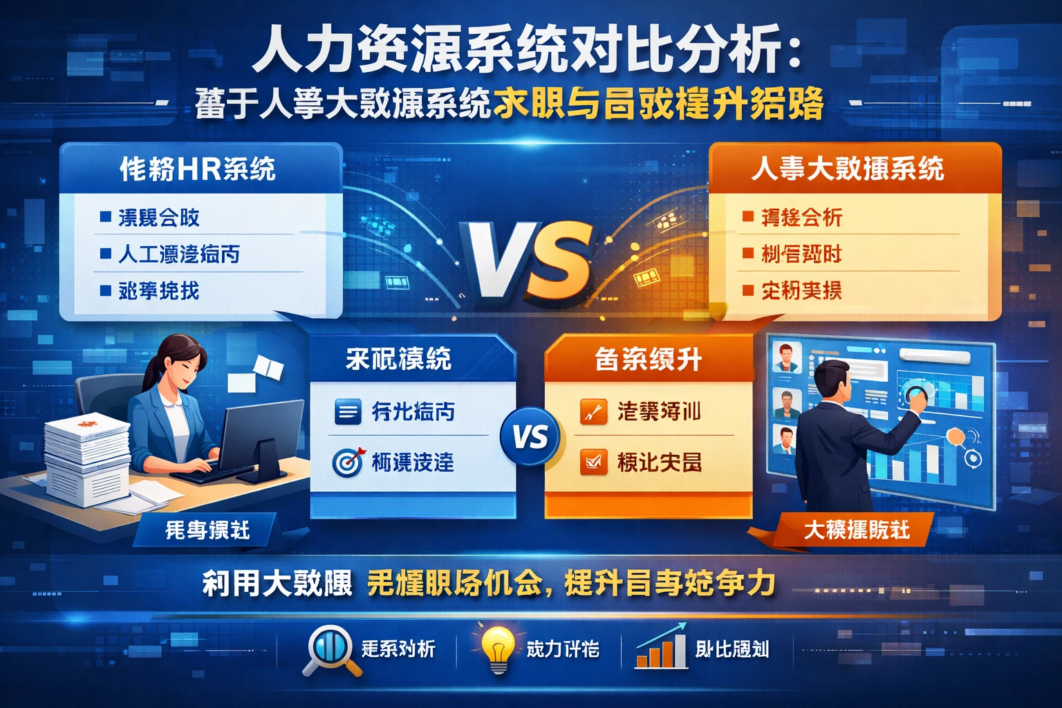 人力资源系统对比分析：基于人事大数据系统的求职与自我提升策略