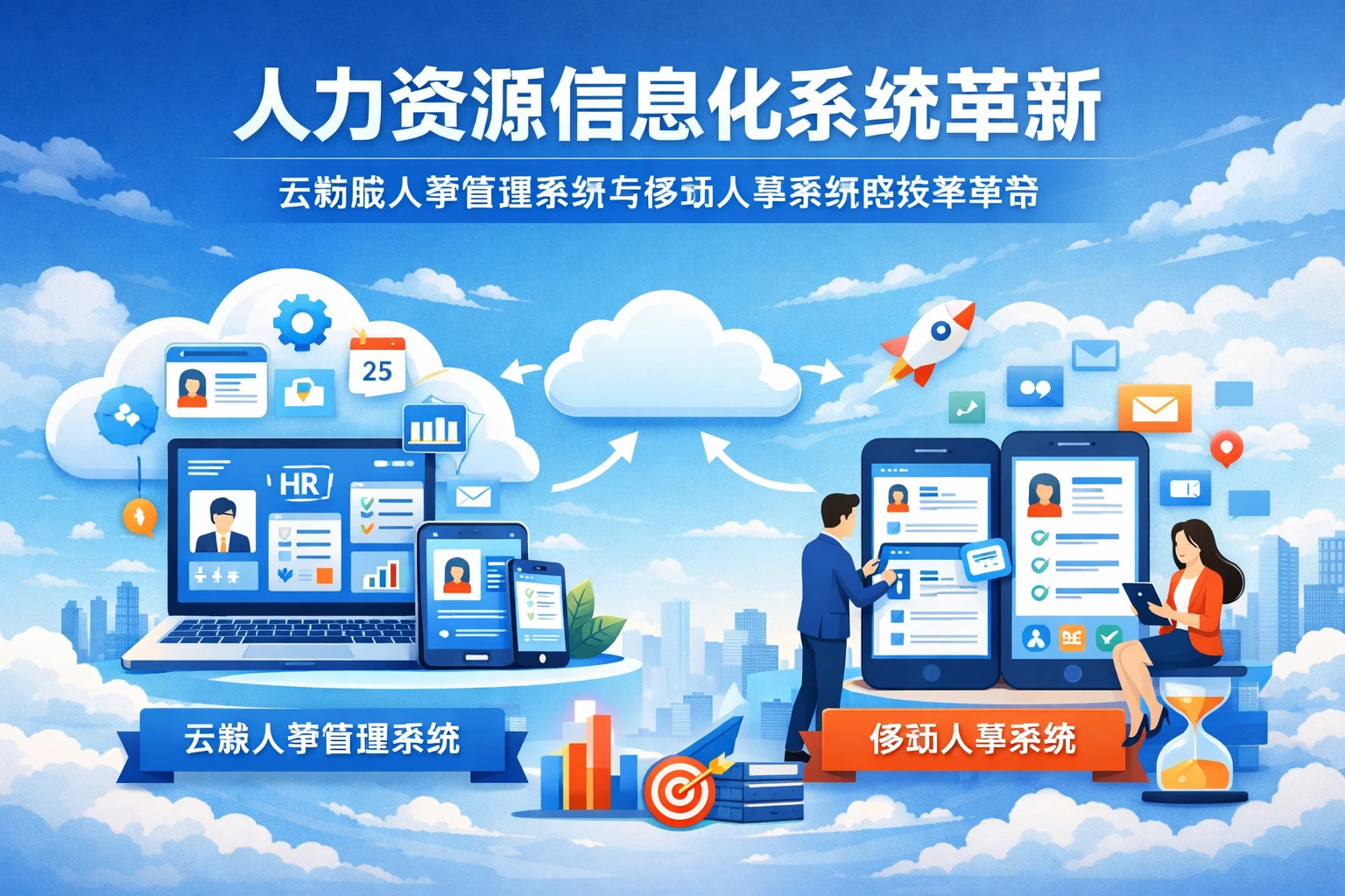 人力资源信息化系统革新:云端版人事管理系统与移动人事系统的效率革命