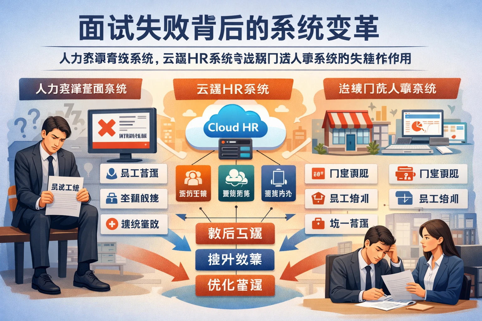 面试失败背后的系统变革：人力资源管理系统、云端HR系统与连锁门店人事系统的关键作用
