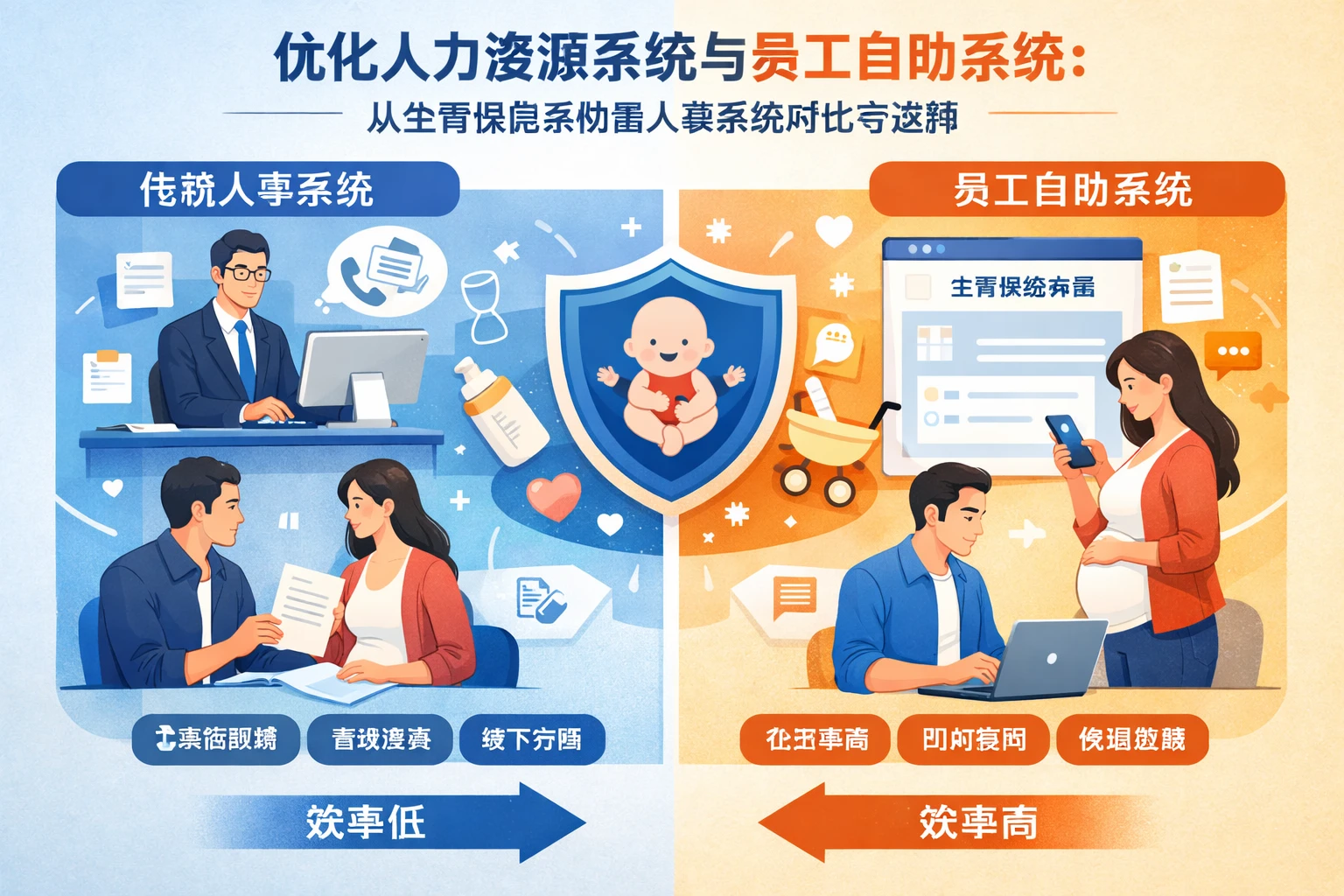 优化人力资源系统与员工自助系统：从生育保险案例看人事系统对比与选择