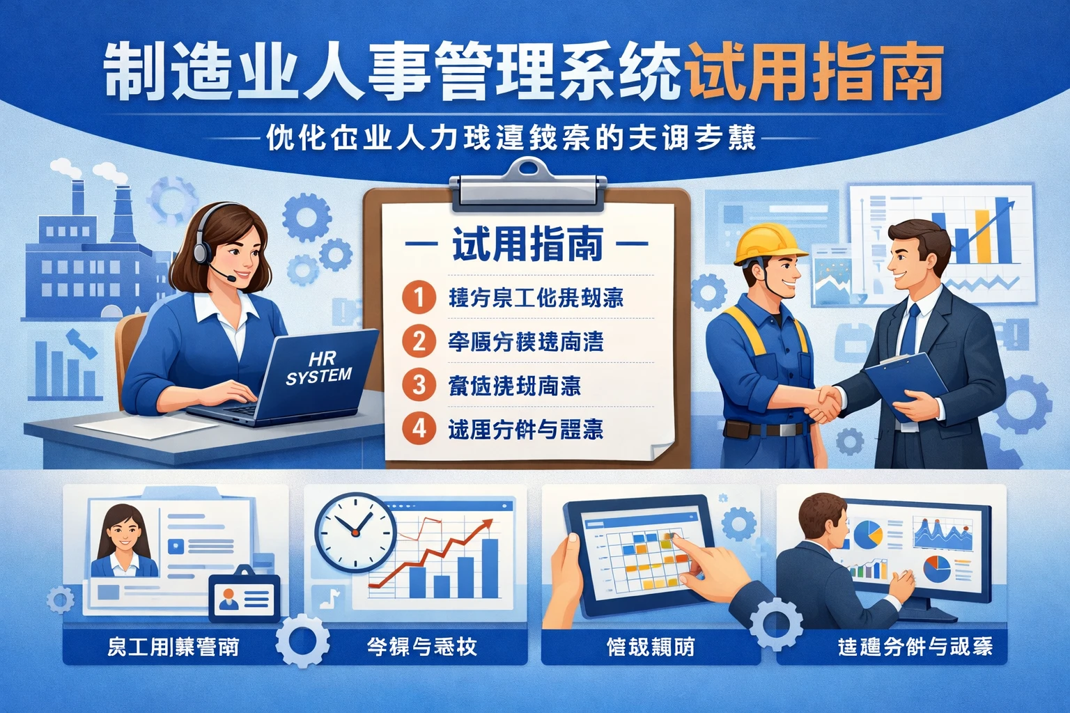 制造业人事管理系统试用指南：优化企业人力资源效率的关键步骤