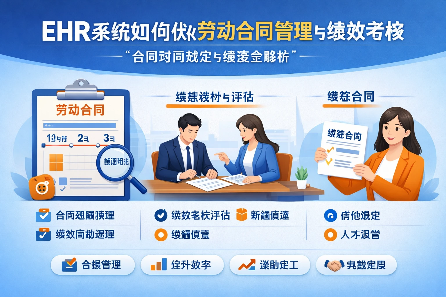 EHR系统如何优化劳动合同管理与绩效考核——合同时间规定与续签全解析