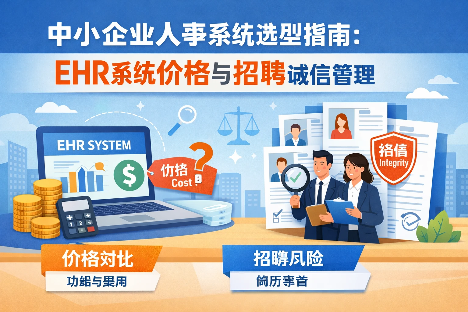 中小企业人事系统选型指南：EHR系统价格与招聘诚信管理
