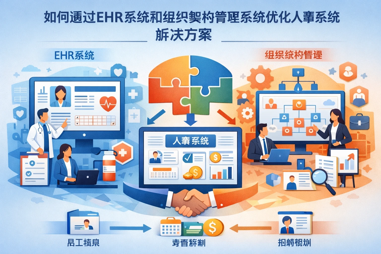 如何通过EHR系统和组织架构管理系统优化人事系统解决方案