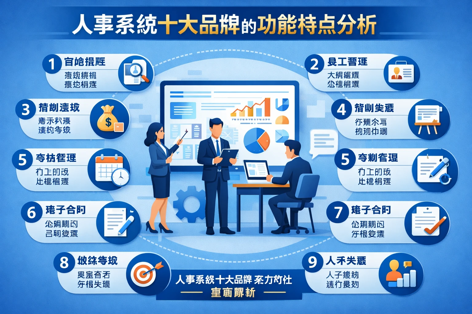 人事系统十大品牌的功能特点分析