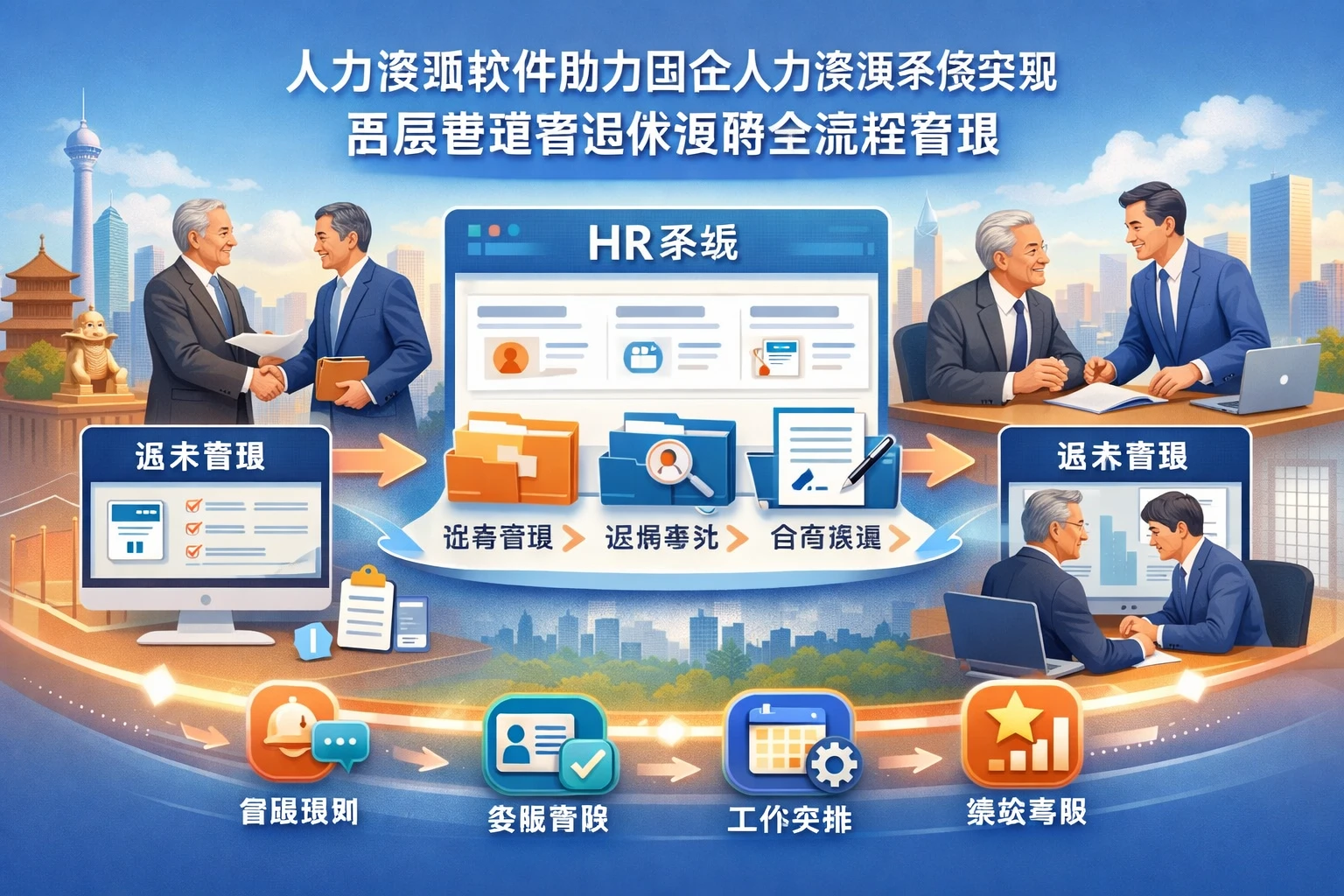 人力资源软件助力国企人力资源系统实现高层管理者退休返聘全流程管理