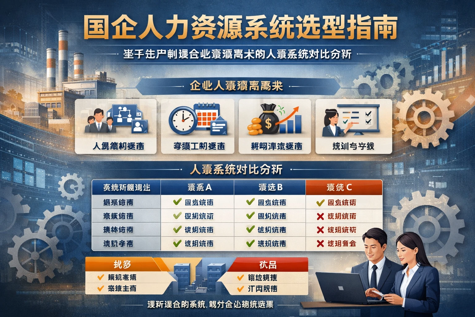 国企人力资源系统选型指南：基于生产制造企业定编需求的人事系统对比分析