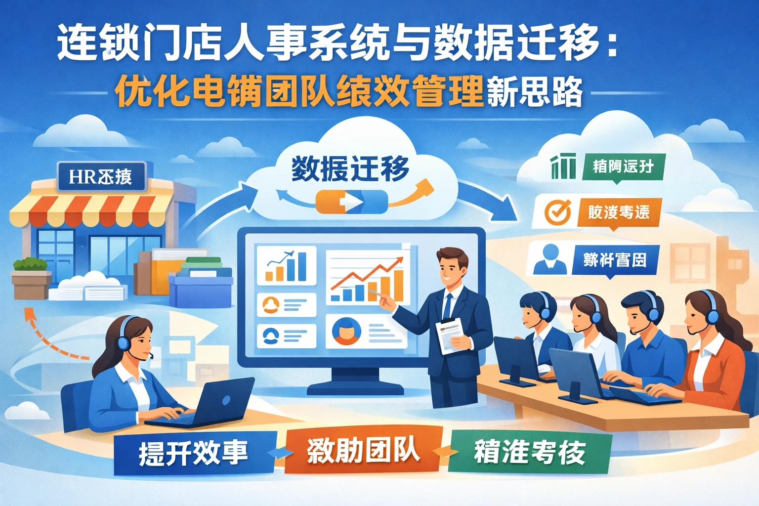 连锁门店人事系统与数据迁移：优化电销团队绩效管理新思路
