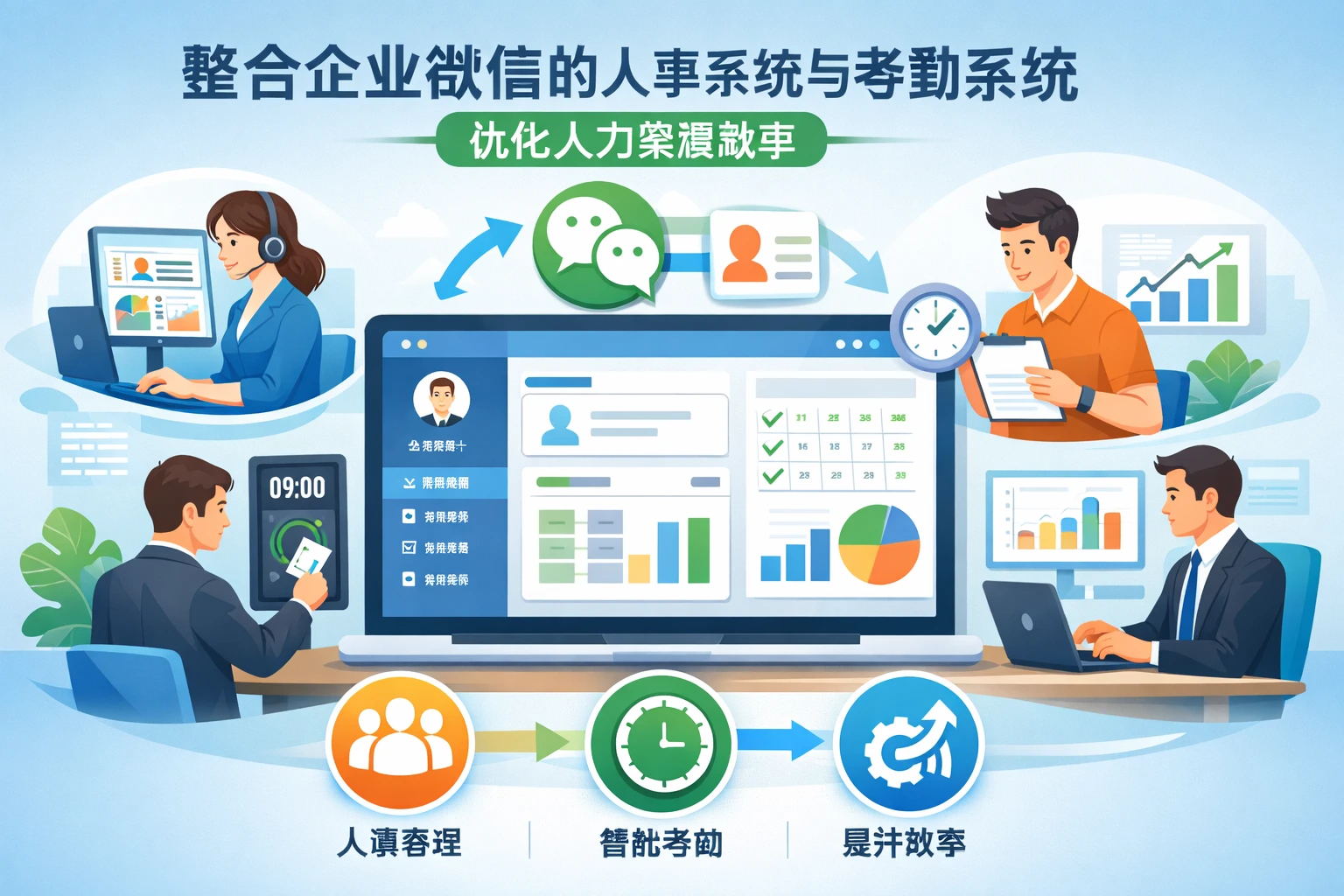 整合企业微信的人事系统与考勤系统如何优化人力资源效率