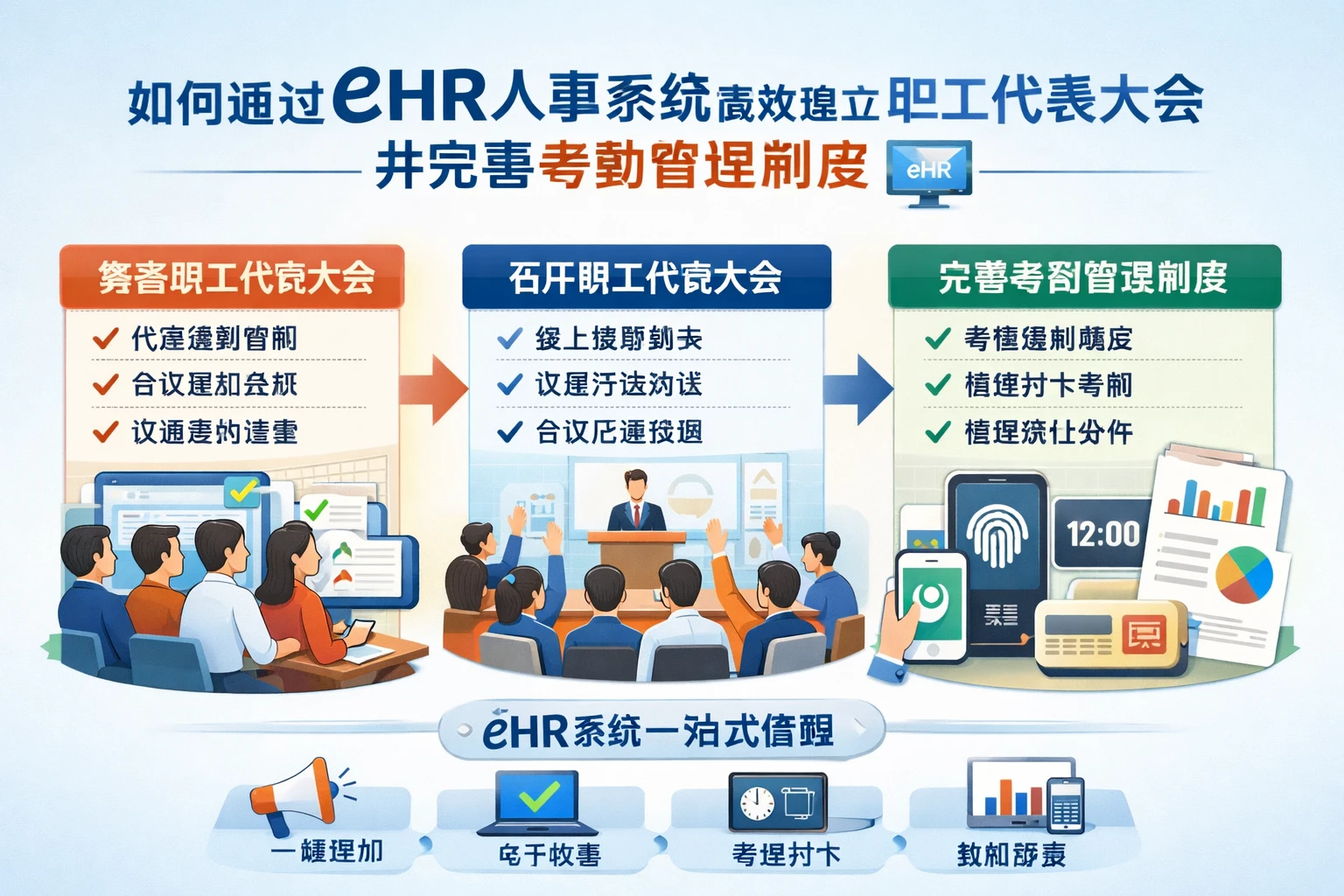 如何通过eHR人事系统高效建立职工代表大会并完善考勤管理制度