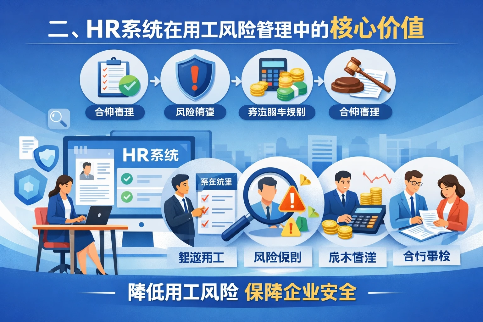 二、HR系统在用工风险管理中的核心价值