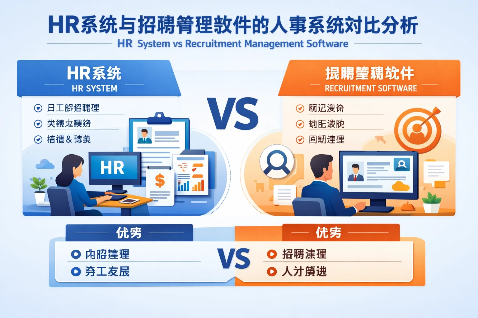 HR系统与招聘管理软件的人事系统对比分析